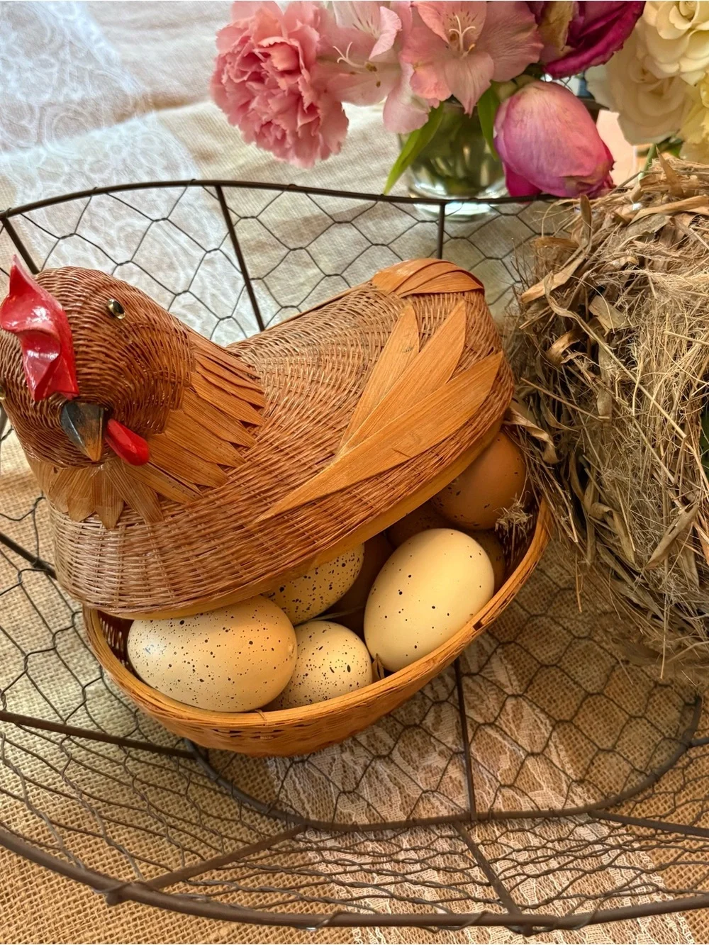 Farmers Market Wire Basket Urban chickens 🐓
